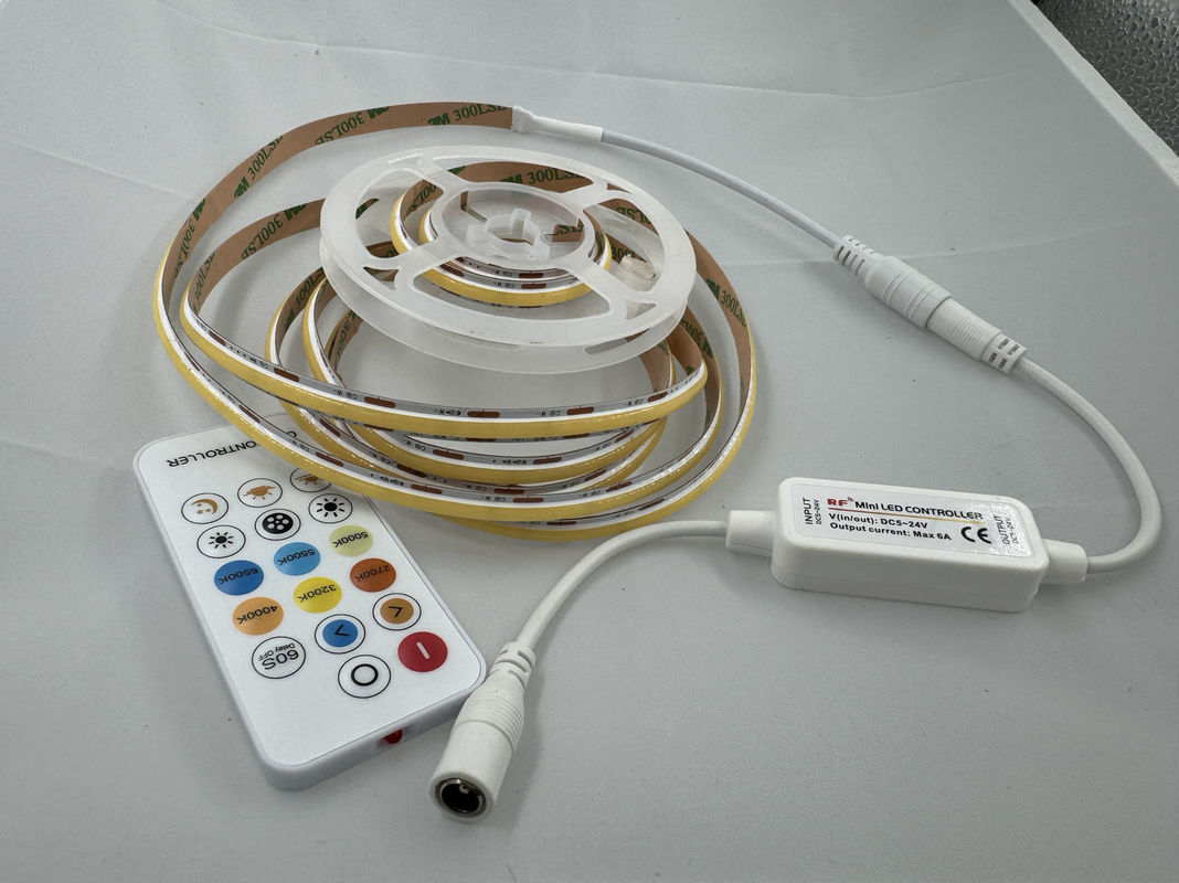 DC12V/24V Input Voltage LED Strip Kit met dimbare COB-lichten en slimme driver