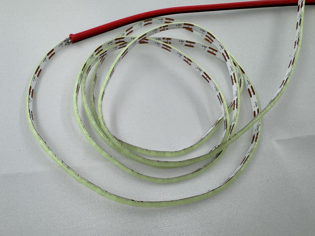 Hoge helderheid 12V 5V COB LED strip met hoge CRI en 2700k-6500k kleurtemperatuur