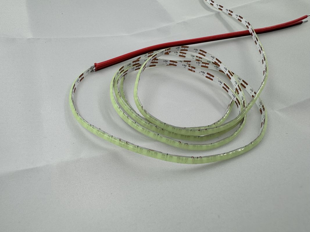 Hoge helderheid 12V 5V COB LED strip met hoge CRI en 2700k-6500k kleurtemperatuur
