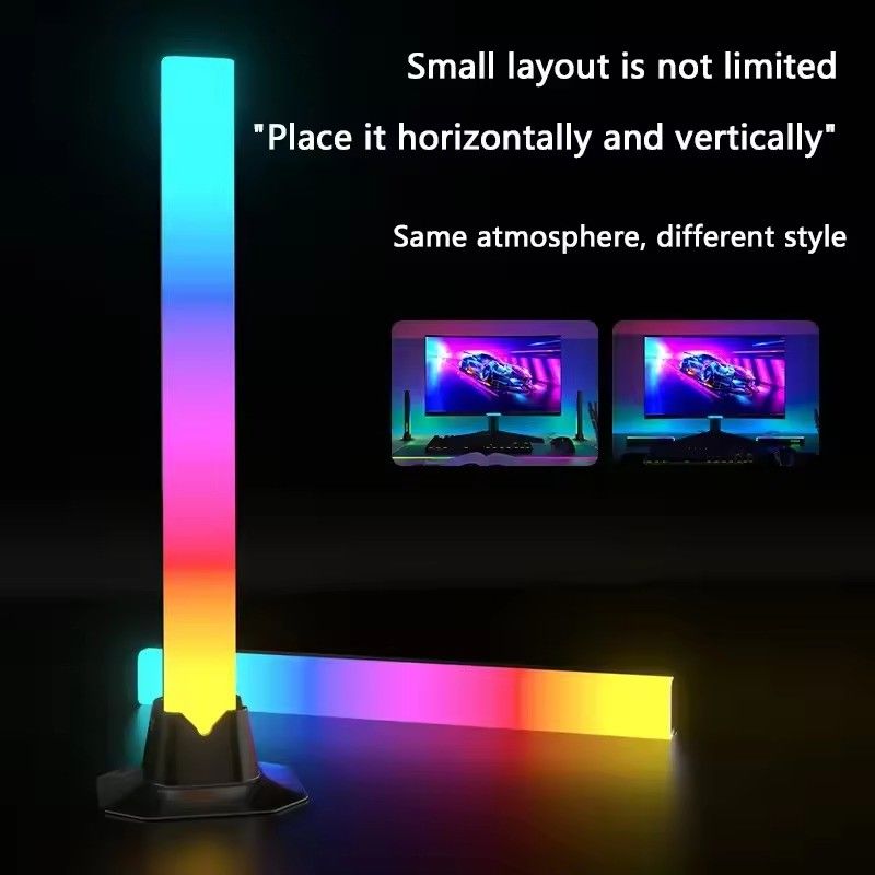 18LEDS kleurveranderende RGB RGBIC vloerlamp voor slaapkamerdecoratie in 30cm en 50cm maten