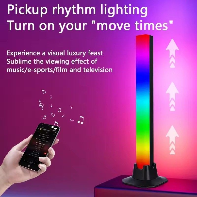 DIY HONGTOP APP Control RGBIC kleurrijke vloerlamp voor slaapkamer decoratief 25cm 30cm 5V