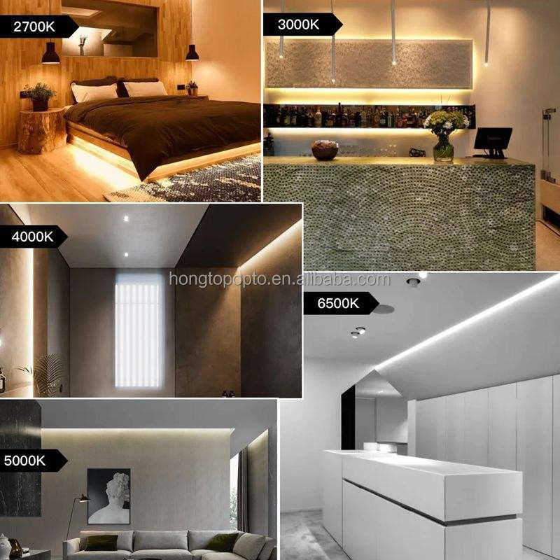 Hoge CRI LED-bandlicht 3 mm Ultra Dunne COB LED-strips 12V 24V RA 90 Vrije snijbaar
