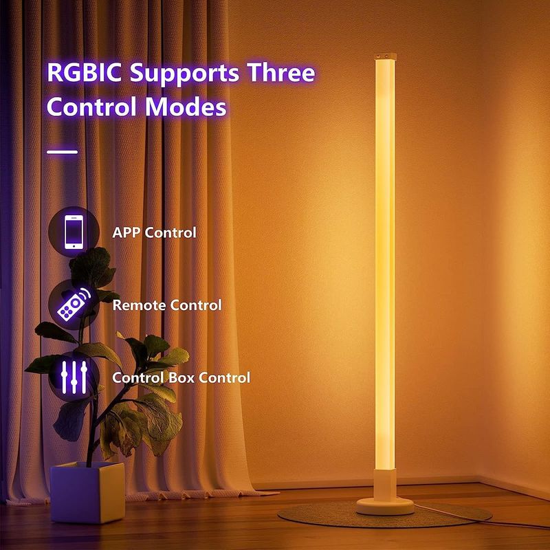 RGB kleurrijke afstandsbediening LED vloerlamp Gratis monster voor slaapkamer omgevingsverlichting