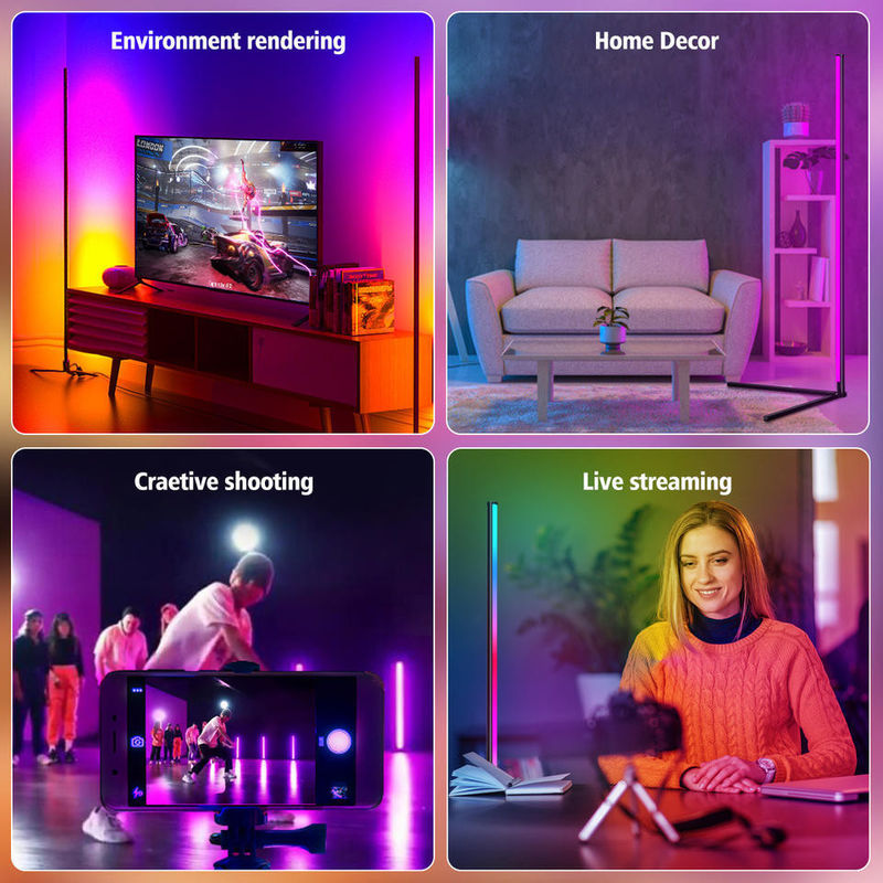 RGBIC Smart Home Lighting 3,5W kleurrijke LED vloerlamp voor slaapkamer 45cm Desktop versie