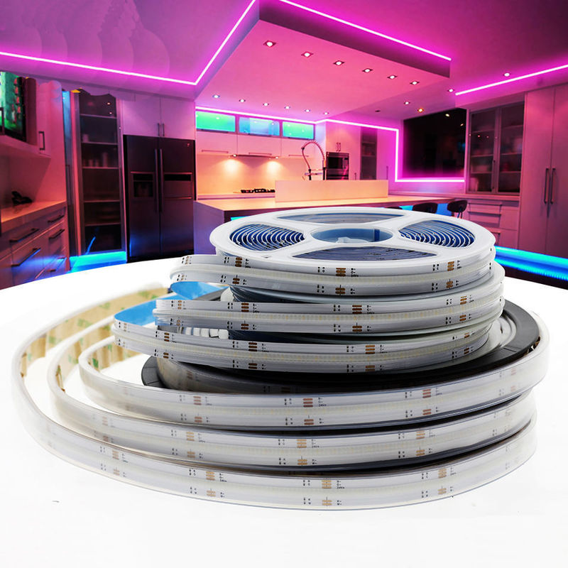 90 Ra CRI COB RGB LED Strip Light Niet-waterdicht 12V 24V voor verlichtingsoplossingen