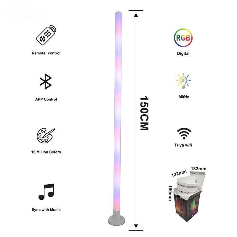 2024 Atmosphere Smart Home Light Rgb Led vloerlamp met ijzeren basis en afstandsbediening