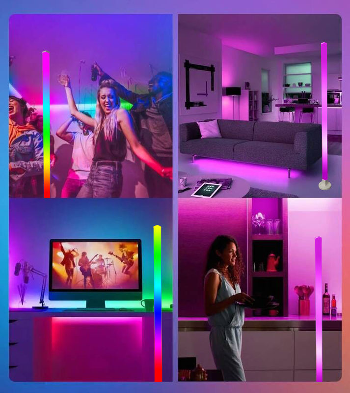 DIY Home Decoration RGB vloerlamp met Bluetooth muziekbediening en afstandsbediening
