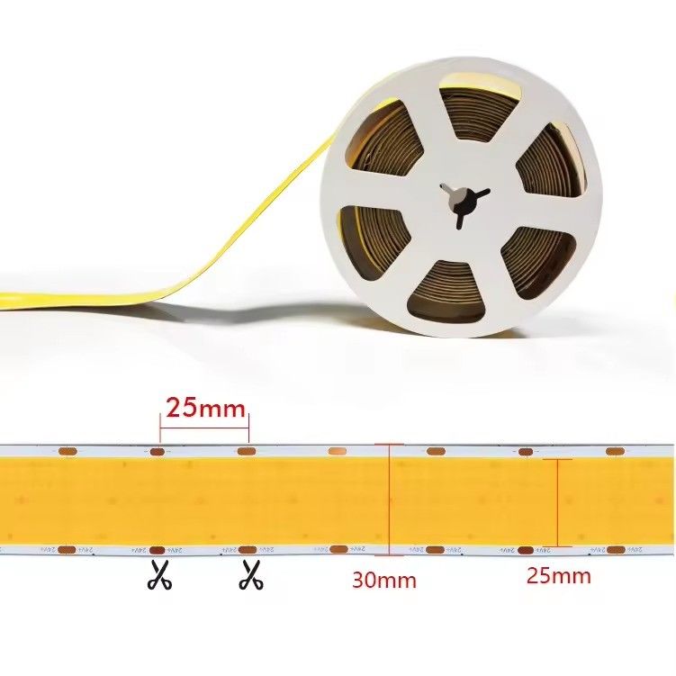 COB LED Strip Super Wide 30mm 1600chips 40W/M 2700k 3000k 6500k DC24V voor plafondproject