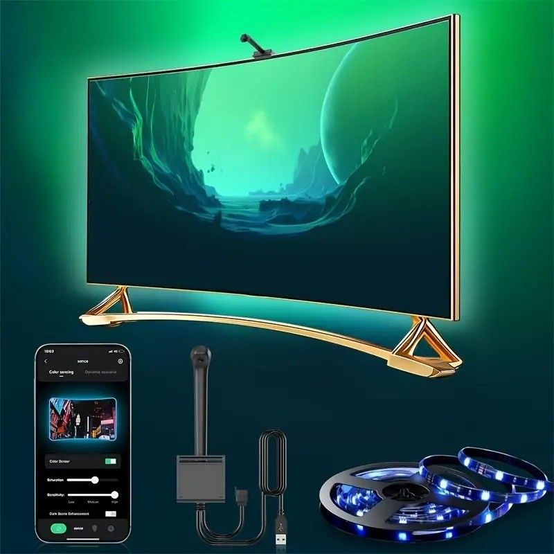 DC Connectivity Technology Wifi Immersion TV LED-achterlichten voor 65-75 inch Assistent