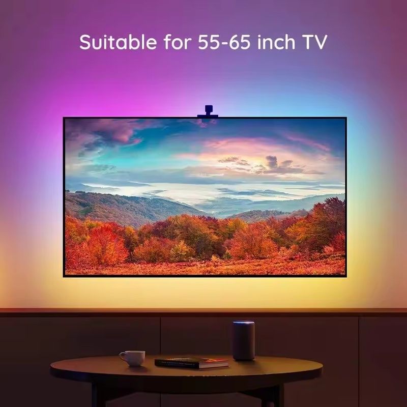 RGB Decor Bar LED Smart TV Backlight Strips Lampen met camera IP20 3.8m 12V voor TV