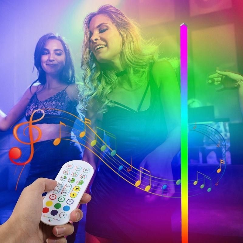 18 stuks/Ctn DC5V interieur decoratief vloerlampje met muziekfunctie en IR-controller