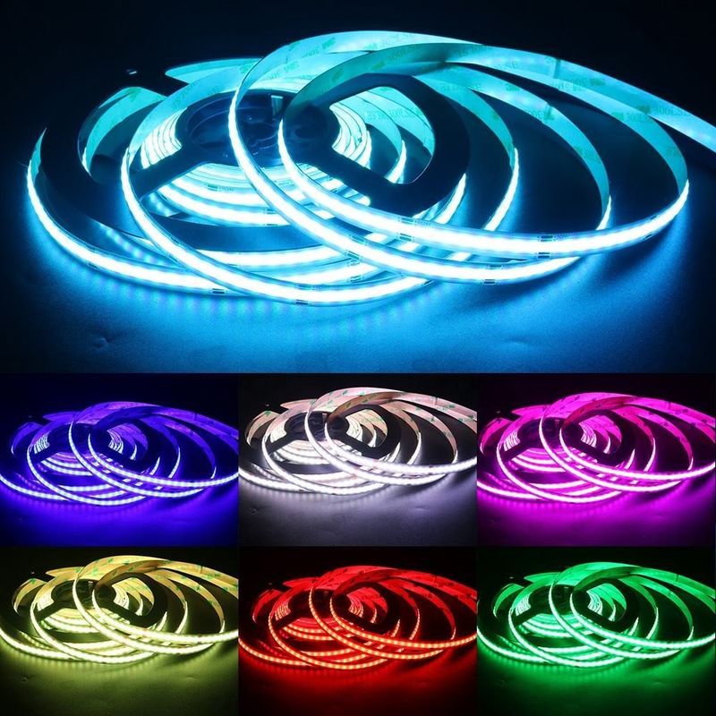 756led RGB 10mm Wide COB LED Strip Light Direct Support Dimmer en breed spanningsbereik
