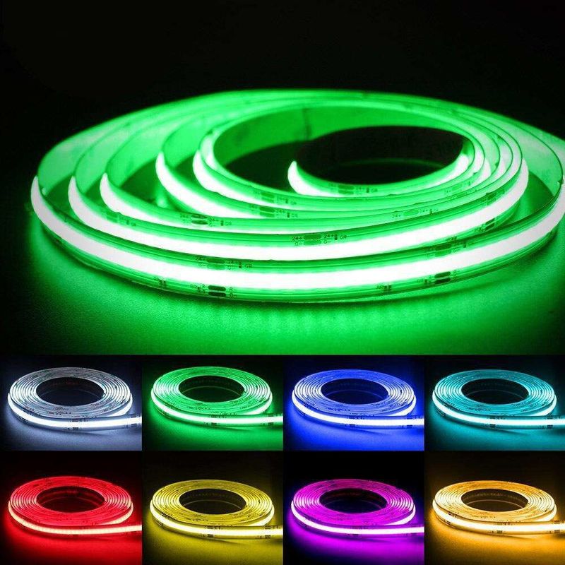 10 mm PCB Breedte Flexibel RGB COB LED Strip Licht Lichtbron LED Spot Free IP20 DC 12V