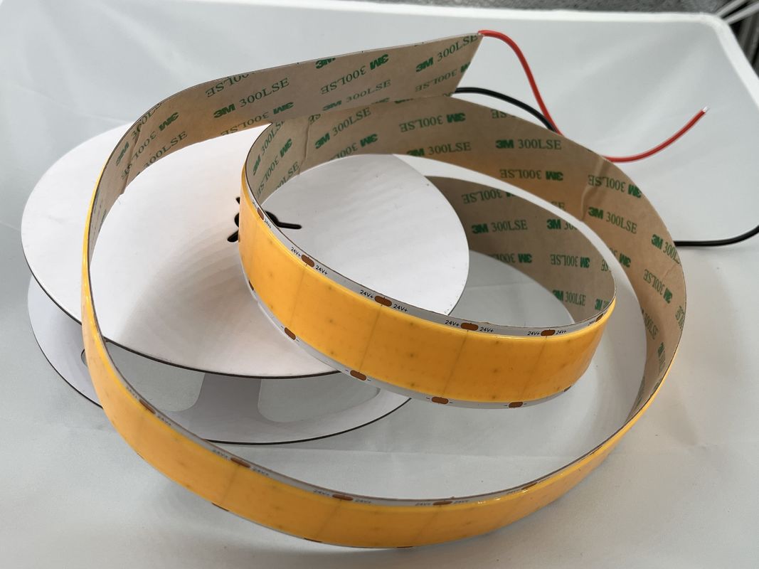 2700K/3000K/4000K/6000K Ultra Wide COB LED Strip 24v 30mm Flexible Strip Light met 3
