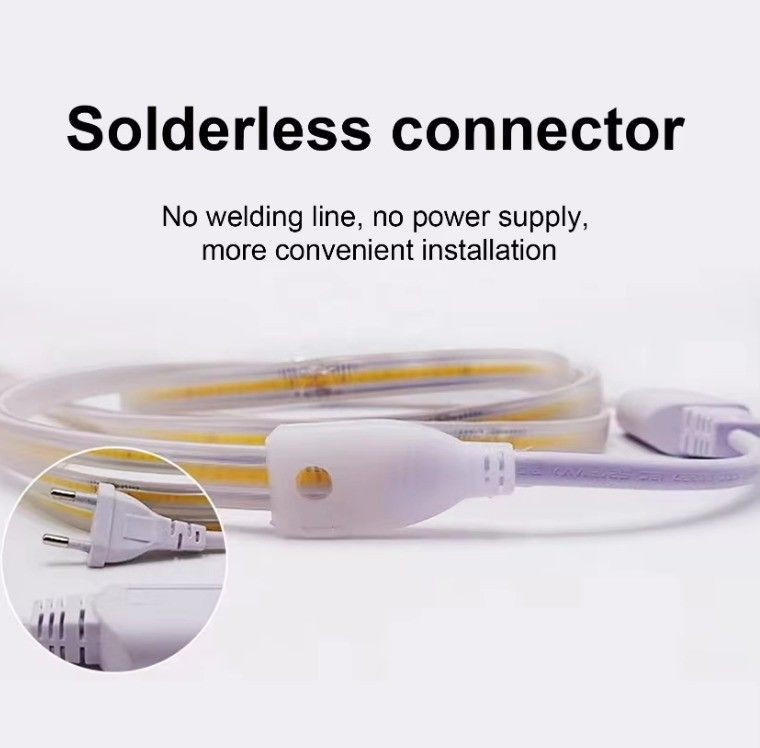 Waterdicht COB LED Strip Light 3000K 4000K 6500K 220V 110V Ondersteuning Dimmer -45 50 Werktemperatuur