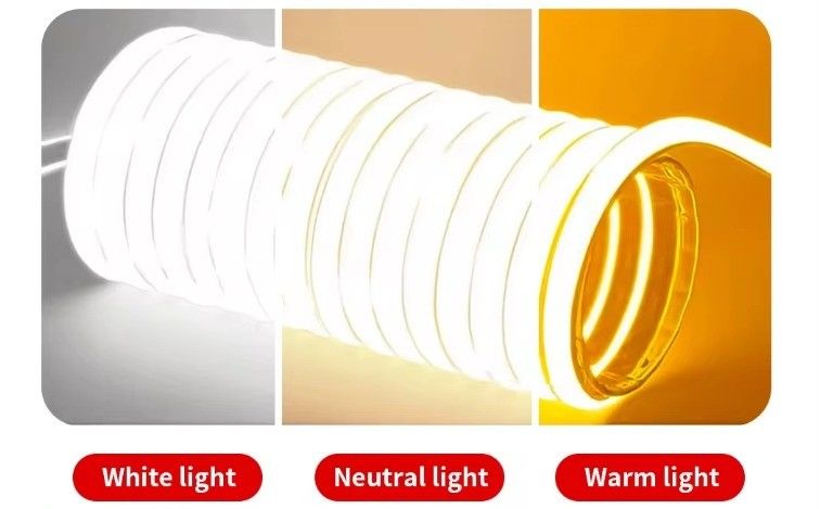 Hoogspanningsflexibel COB LED-strooklicht IP65 waterdicht 50M 100M per spoel met 30000 uur levensduur en 80 CRI