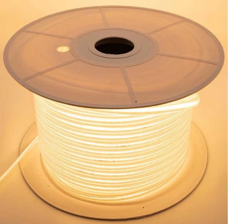 Hoogspanningsflexibel COB LED-strooklicht IP65 waterdicht 50M 100M per spoel met 30000 uur levensduur en 80 CRI