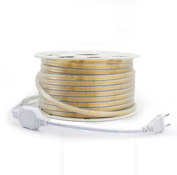 Hoogspanning Buiten Flexibel COB LED Strip Light 288leds Lichtbron LED 220V 110V 800lm