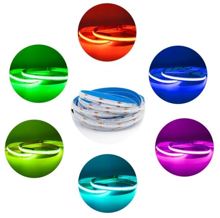 80lm/w 400leds/m Ultra Thin 5V 12V 24V IP20 Wit COB LED lichtstrook 3mm 5mm Breedte Wit Blauw Rood Groen FCOB LED strook