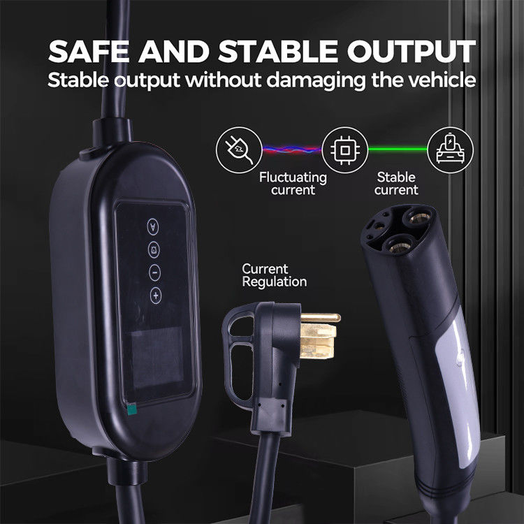 16A 3.7kW 1-fase EV-oplader met kabel waterdicht voor elektrische voertuigen