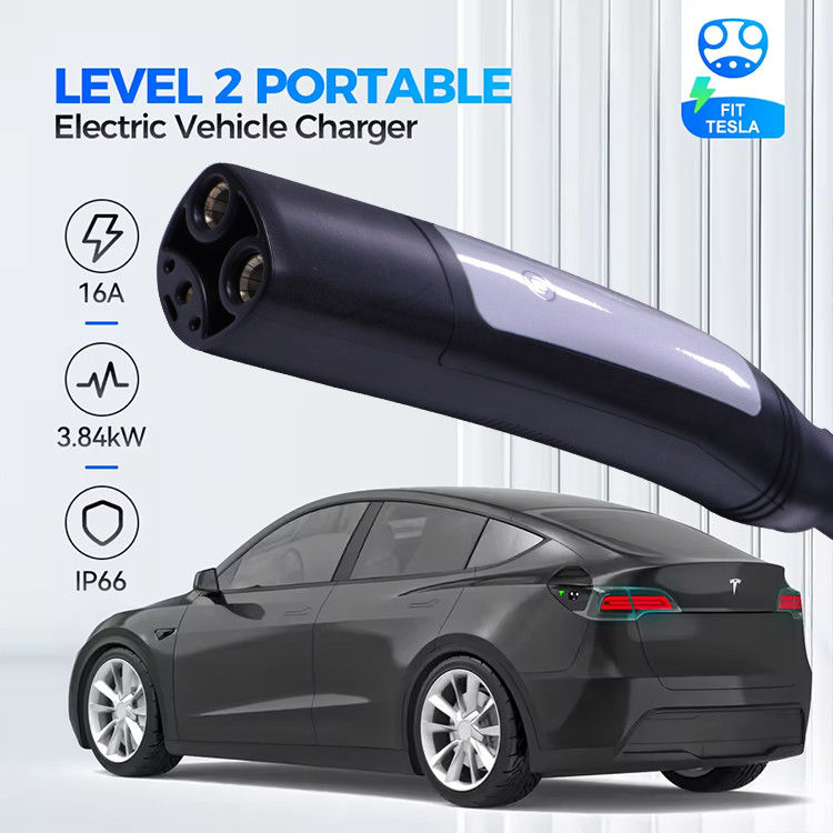 16A 3.7kW 1-fase EV-oplader met kabel waterdicht voor elektrische voertuigen