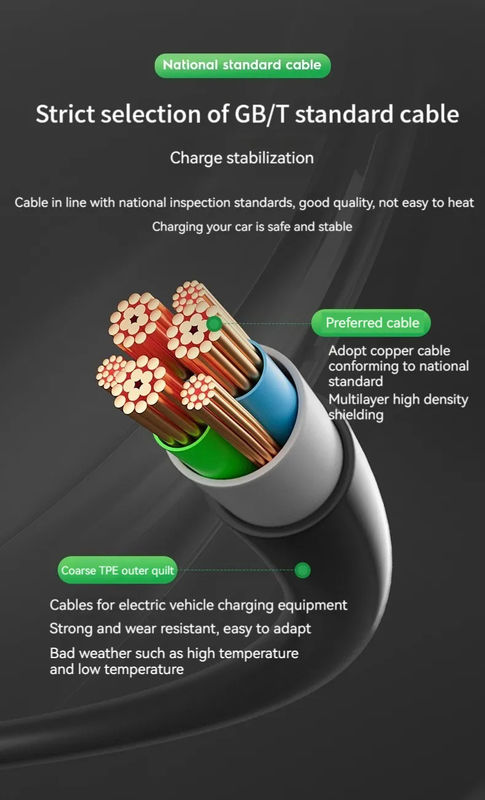 45X28X18 Cm Single Package Size EV Charger voor opladen in temperatuurbereik -30C- 55C