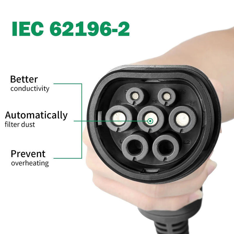 45X28X18 Cm Single Package Size EV Charger voor opladen in temperatuurbereik -30C- 55C